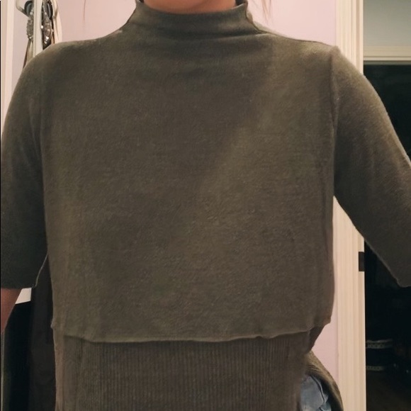 Michael Stars Green Sweater Turtleneck - Picture 4 of 5